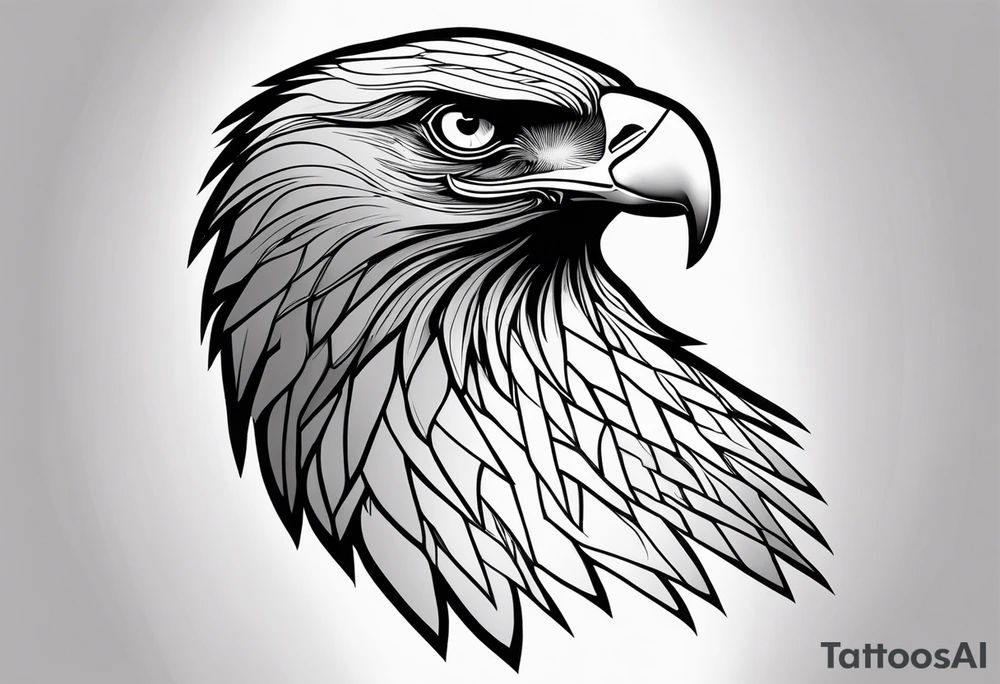 golden eagle tattoo idea