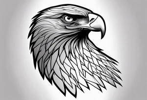 golden eagle tattoo idea