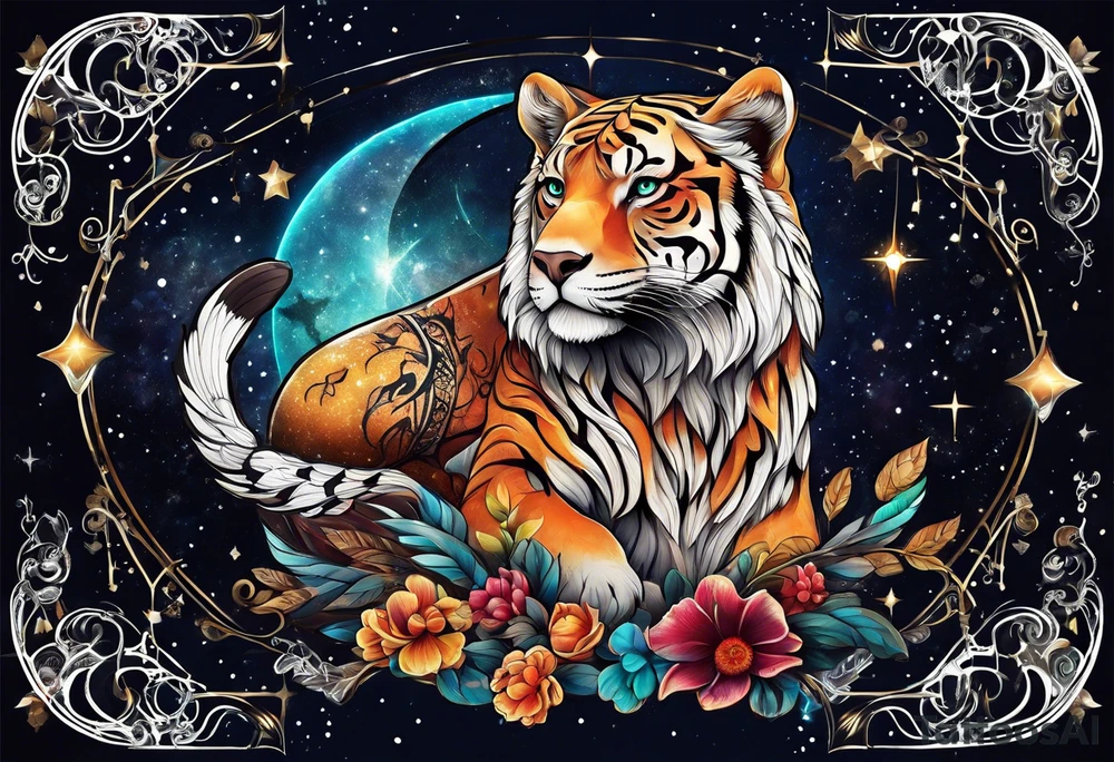 Constellation, animal tattoo idea