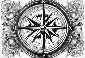 Military Compass tattoo idea