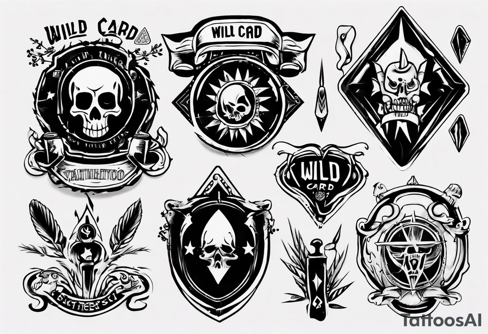 wild card tattoo idea