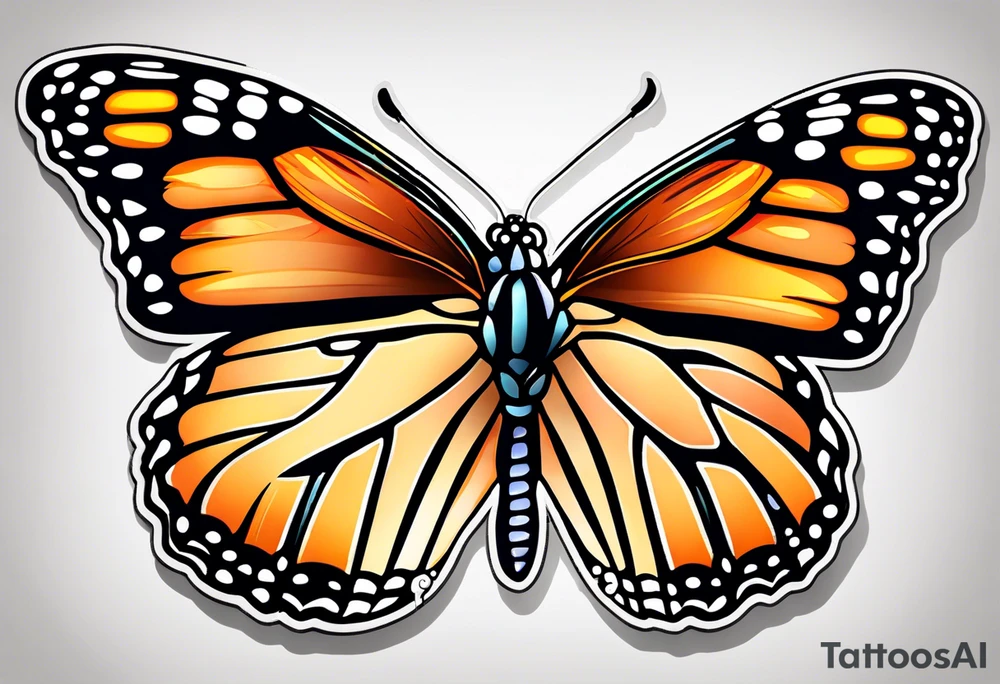 Monarch butterfly tattoo idea