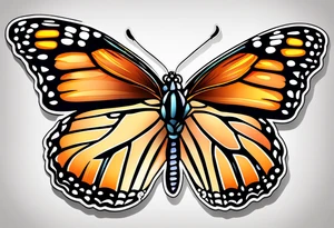 Monarch butterfly tattoo idea
