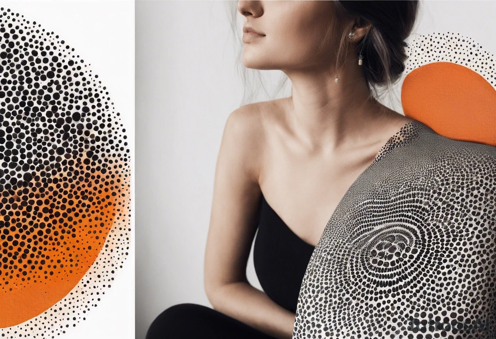 orange bonfire tattoo idea
