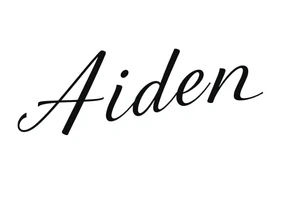 The name Aiden for my husband and love tattoo idea