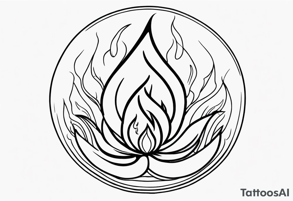 Fire tattoo idea