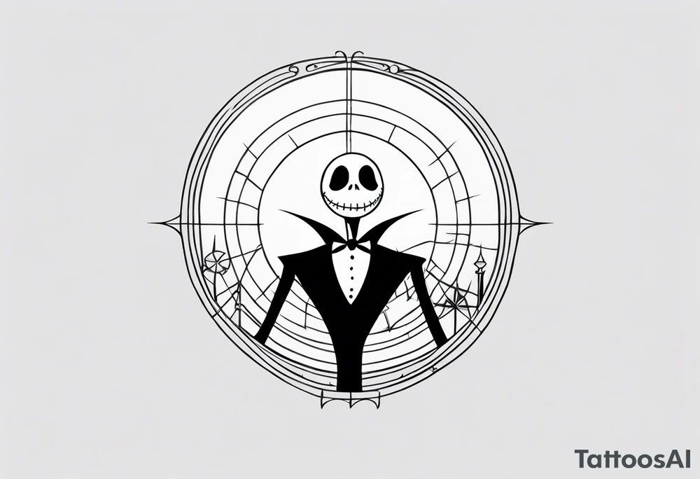 Jack Skellington with a coordinate tattoo idea