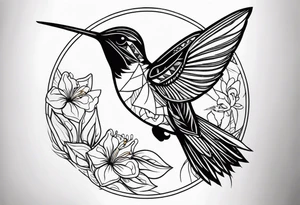 Hummingbird FACE tattoo idea