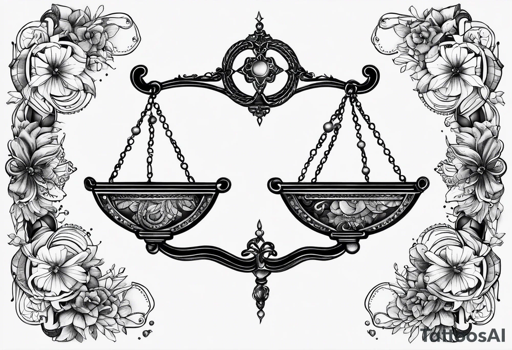Libra constellation tattoo idea