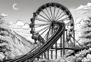 life is a rollercoaster tattoo idea