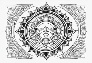 Filipino Sun tattoo idea