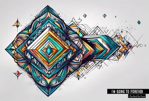 “I’m going to love you forever”, forearm tattoo idea