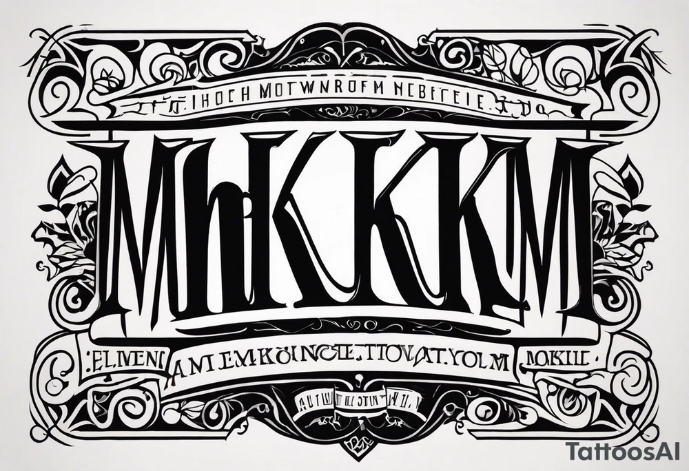 MKM tattoo idea