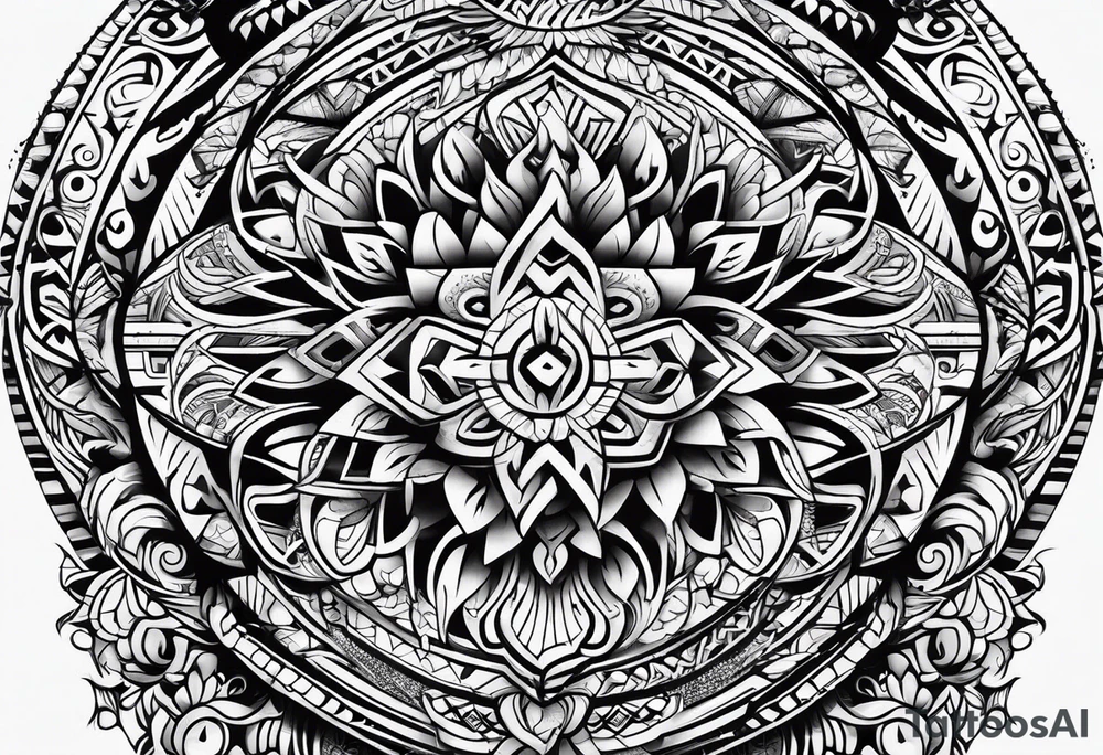 Polynesian tribal tattoo idea