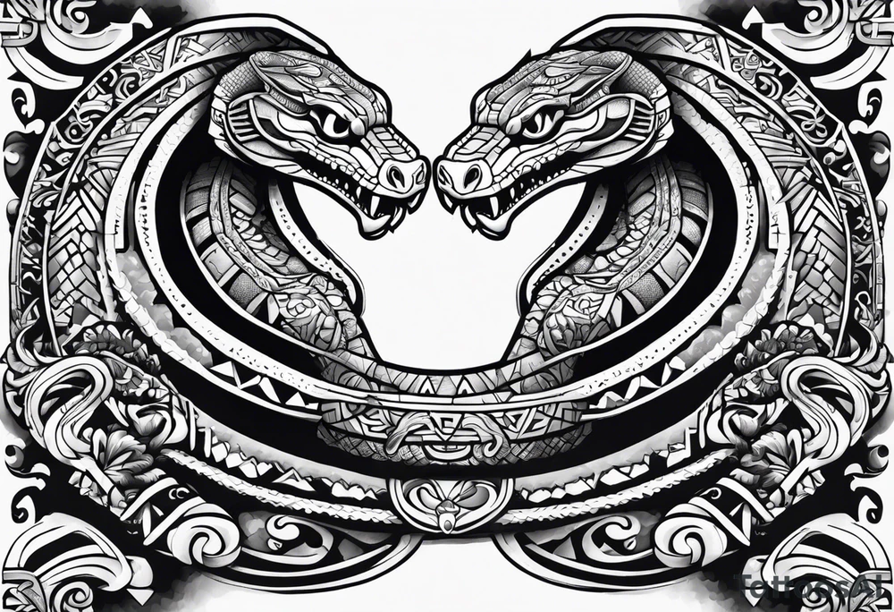 aztec snake tattoo idea