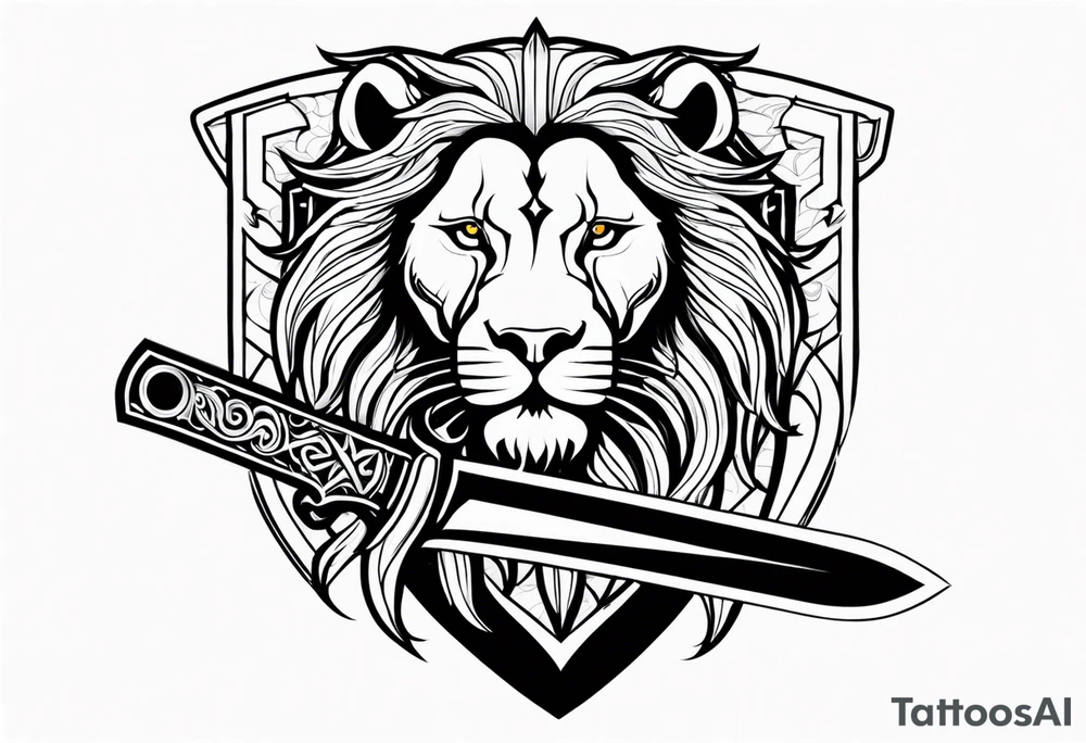 Valhalla lion sword sta tattoo idea