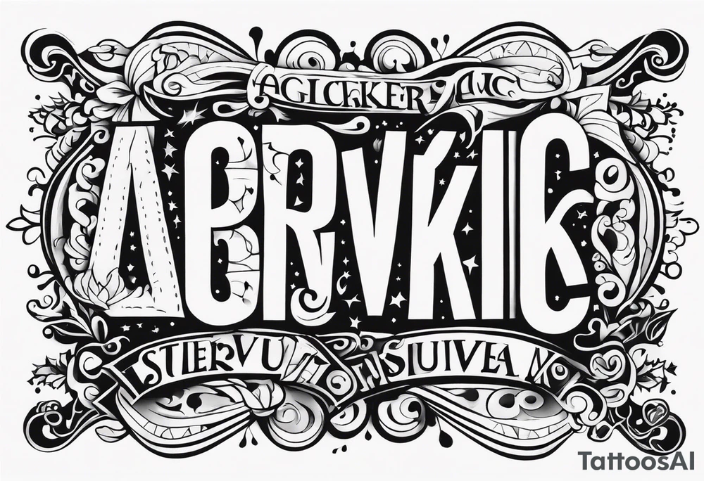 abcdefghijklmnopqrstuvwxyz tattoo idea