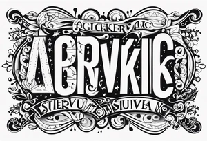 abcdefghijklmnopqrstuvwxyz tattoo idea