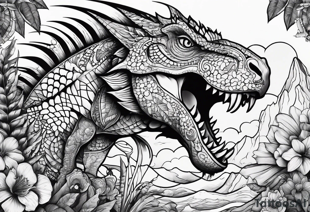 Dinasour tattoo idea