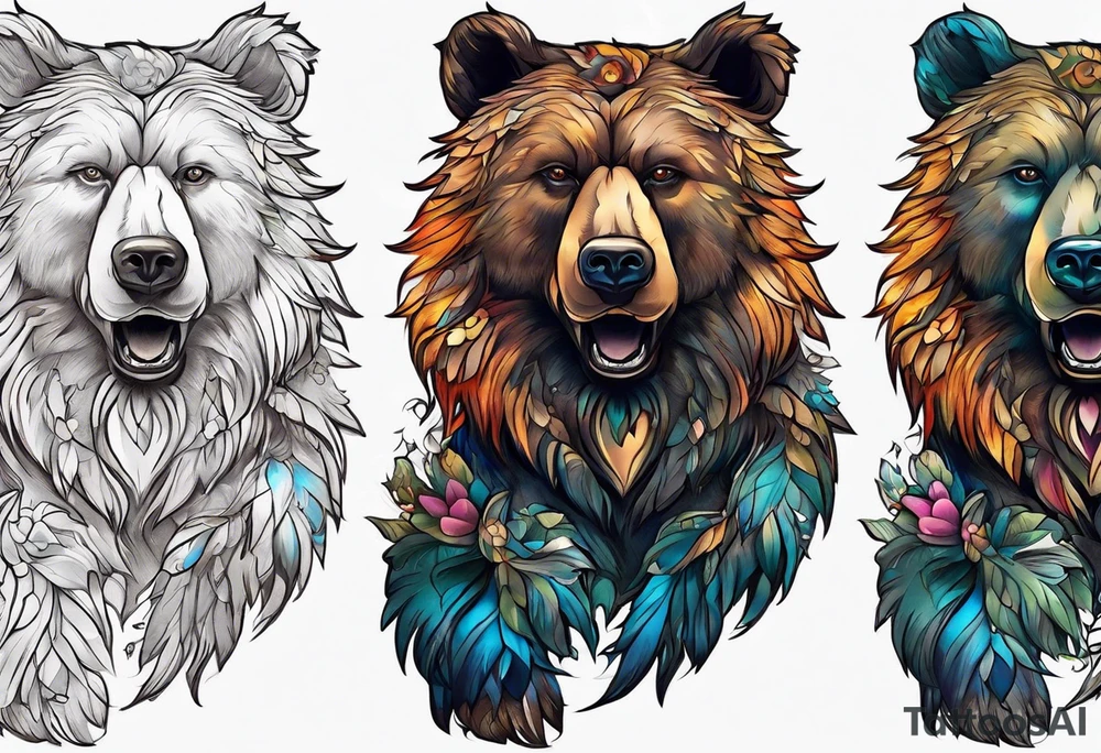 Dancing bear tattoo idea