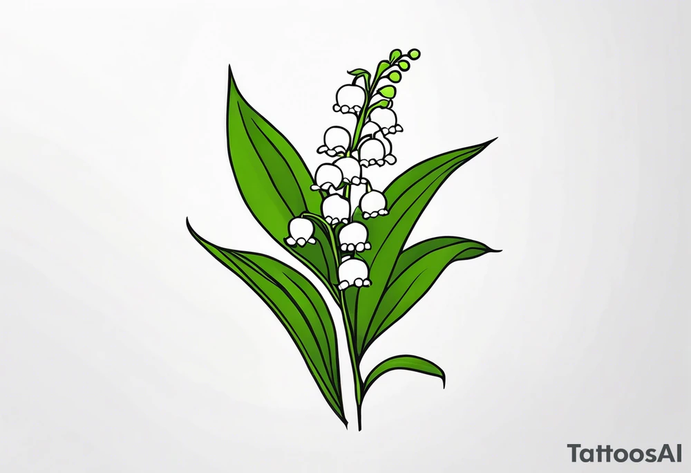 Lily of the valley tattoo idea