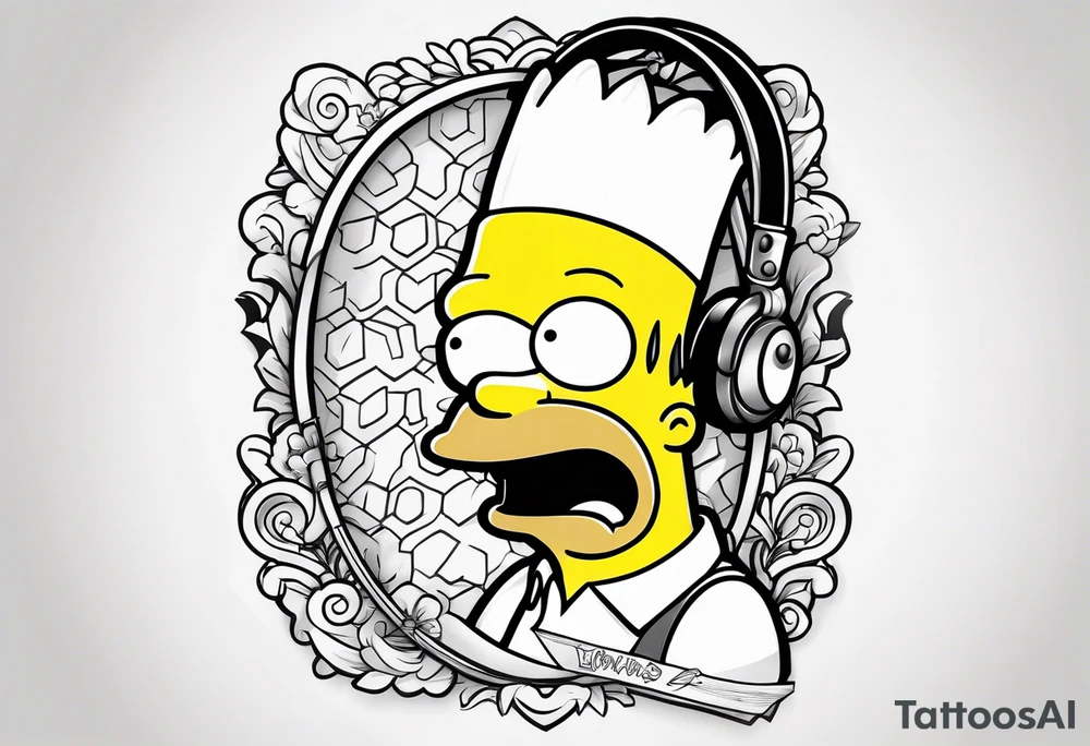 Homer Simpson tattoo idea