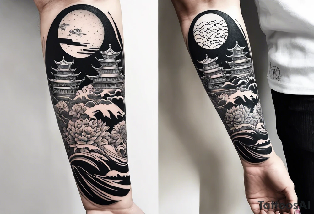 Reincarnation long forearm tattoo tattoo idea