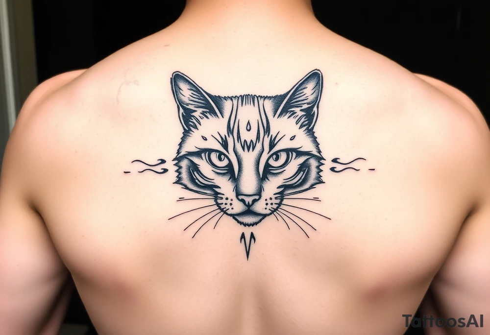 Black Cat tattoo idea