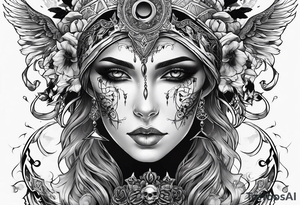 necromancer tattoo idea