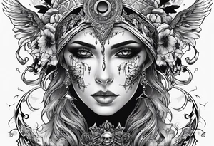 necromancer tattoo idea