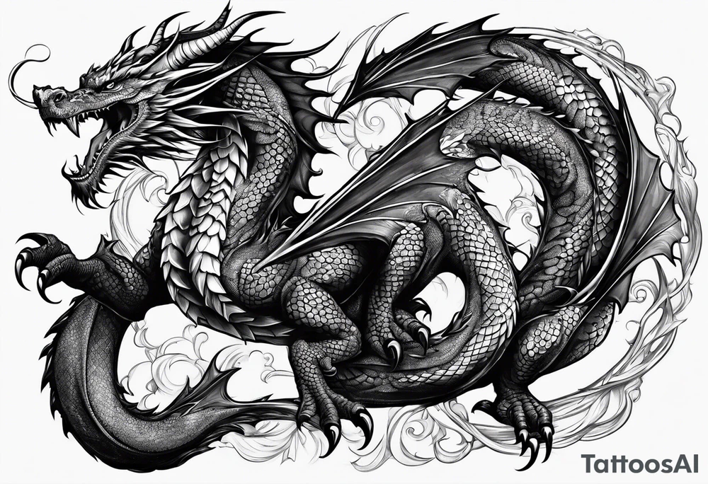 dragon tattoo idea