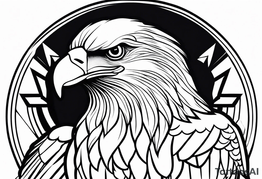 eagle Christian catholic for shoulder tattoo idea