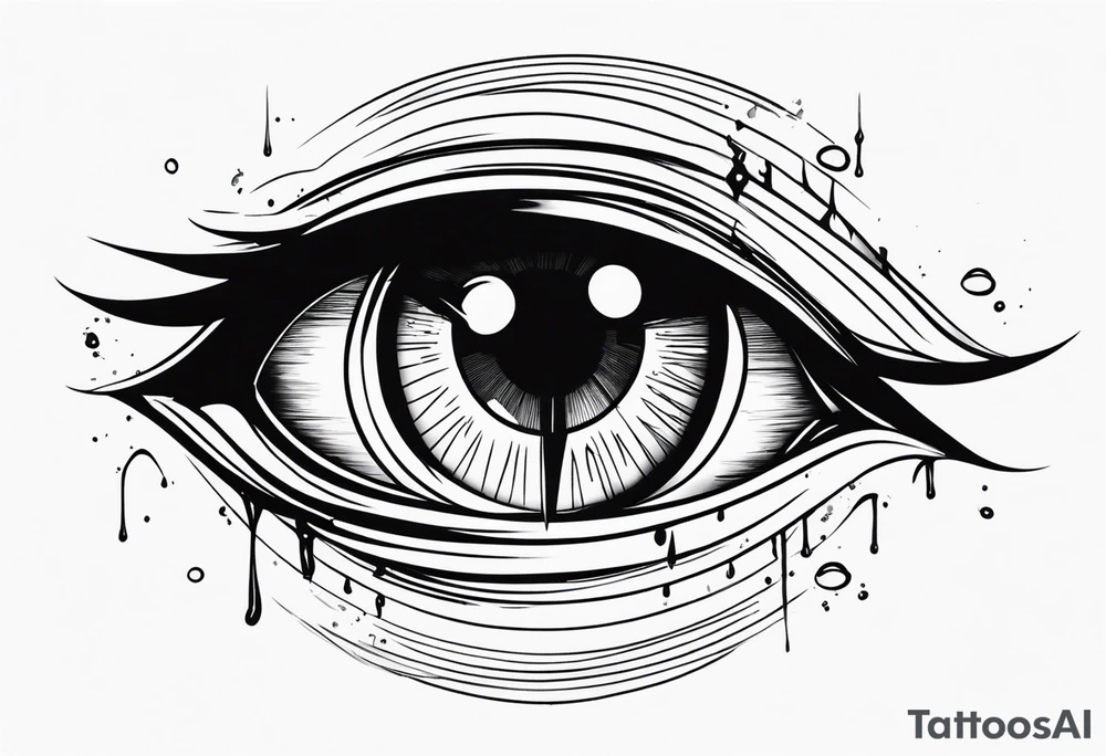 Hellsing bleeding tear eye tattoo tattoo idea