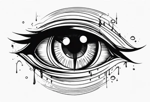 Hellsing bleeding tear eye tattoo tattoo idea