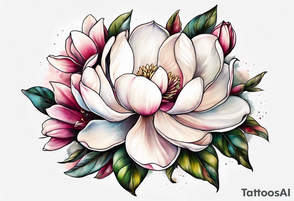 Magnolia tattoo idea