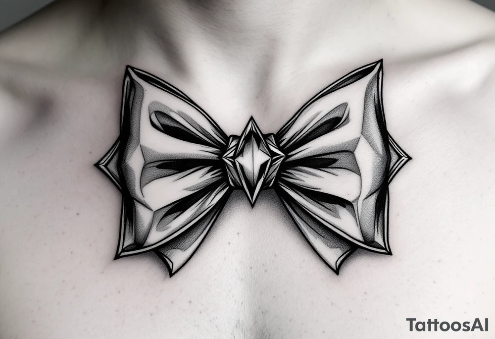 A bow tie tattoo idea