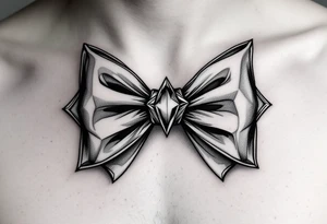 A bow tie tattoo idea