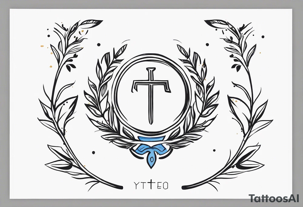 Greek symbol of strength tattoo tattoo idea
