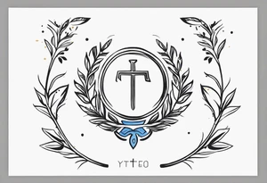 Greek symbol of strength tattoo tattoo idea