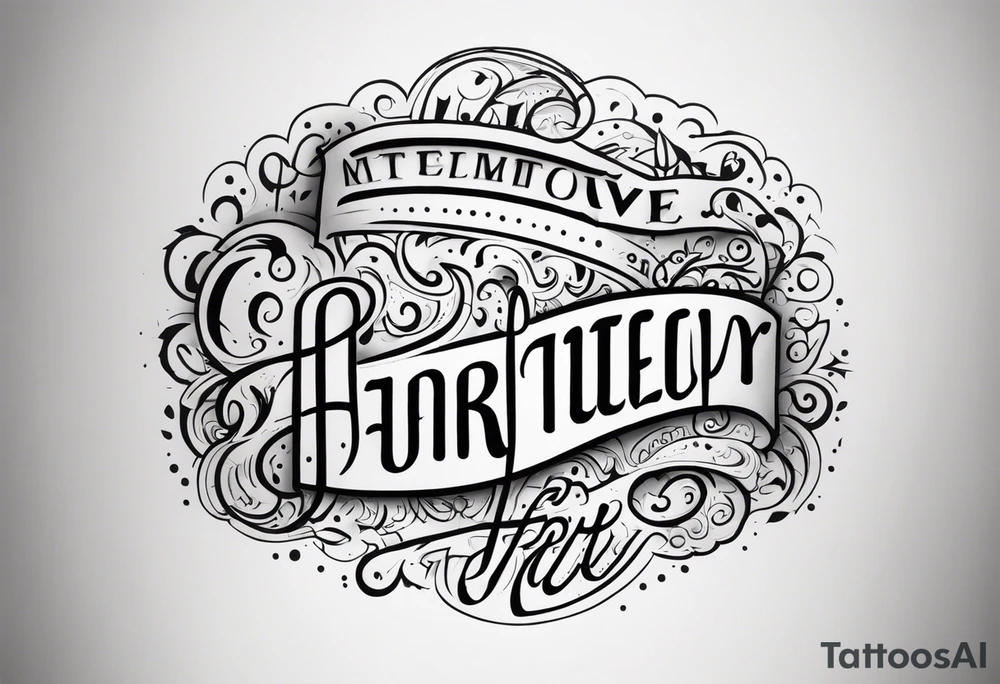 Happy tattoo idea