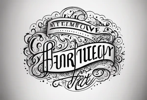 Happy tattoo idea