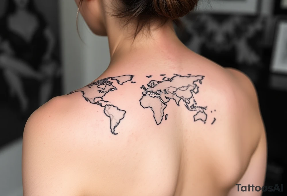 Minimalist tattoo for women who love travel and science, make feminine. For forearm tattoo idea