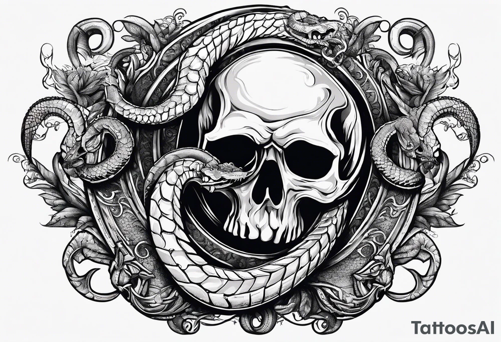 dead serpent, and dead scorpion. Killed by the power of Jesus Christ tattoo idea