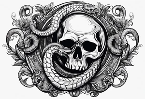 dead serpent, and dead scorpion. Killed by the power of Jesus Christ tattoo idea