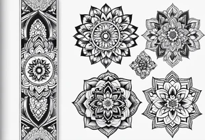 A mandala half sleeve tattoo idea