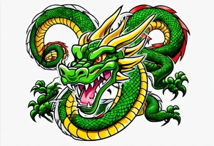 Dragon Ball z shenron tattoo idea