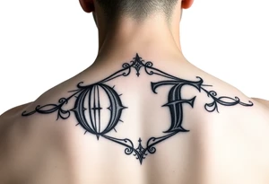 Initials OTF tattoo idea