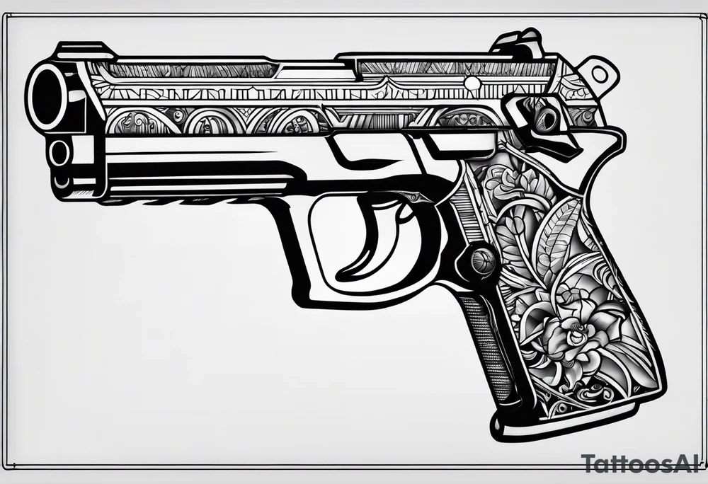 Gun bullet tattoo idea