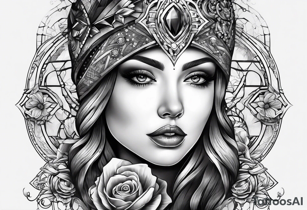 diamond tattoo idea
