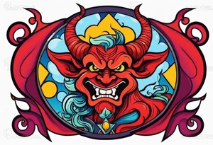 Satan tattoo idea